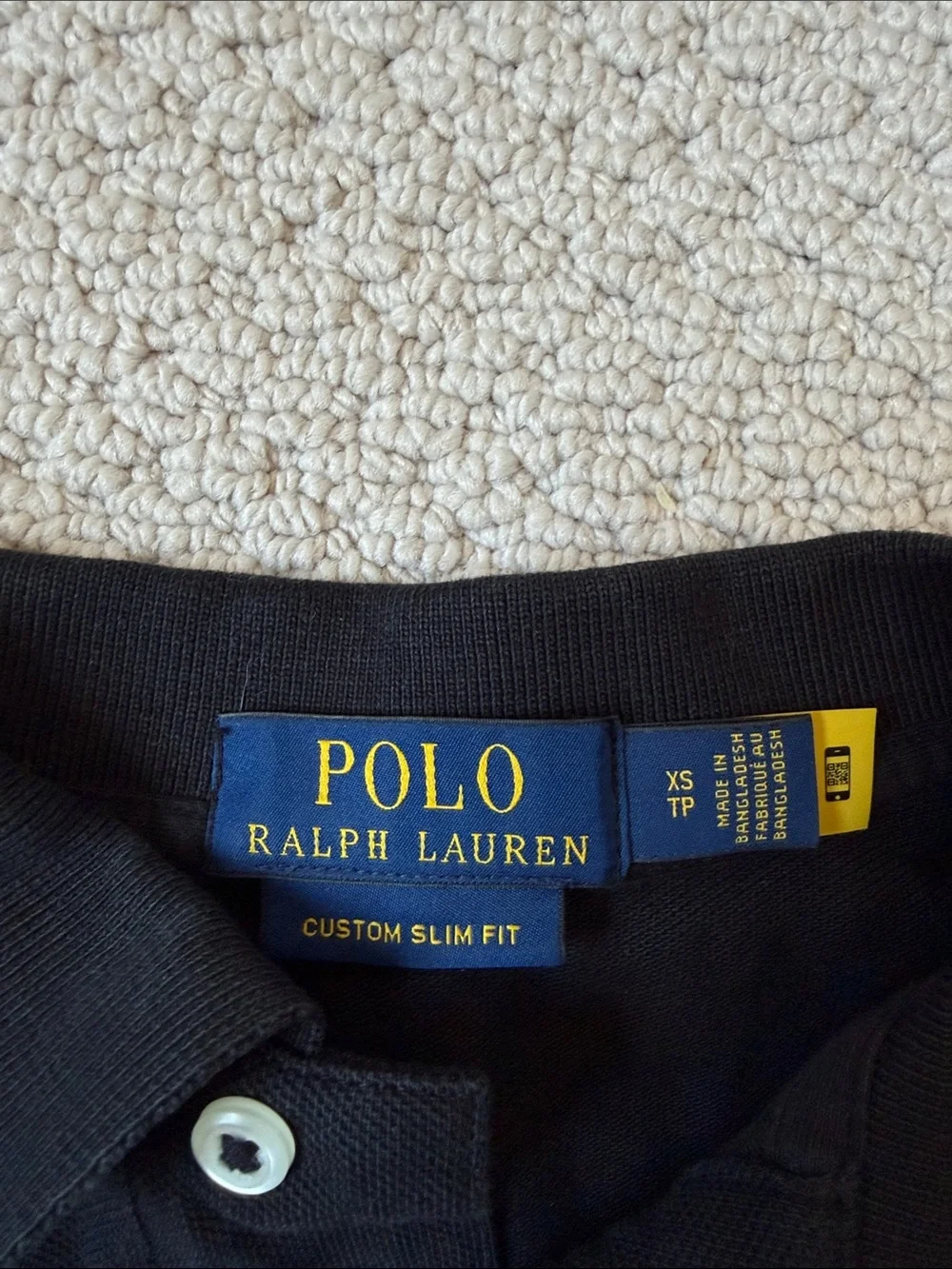 Polo by Ralph Lauren Black Polo with Red Logo